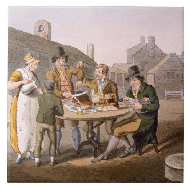 Carreau Le milieu de l'été Ève, du "costume de Yorkshire" (Devant)