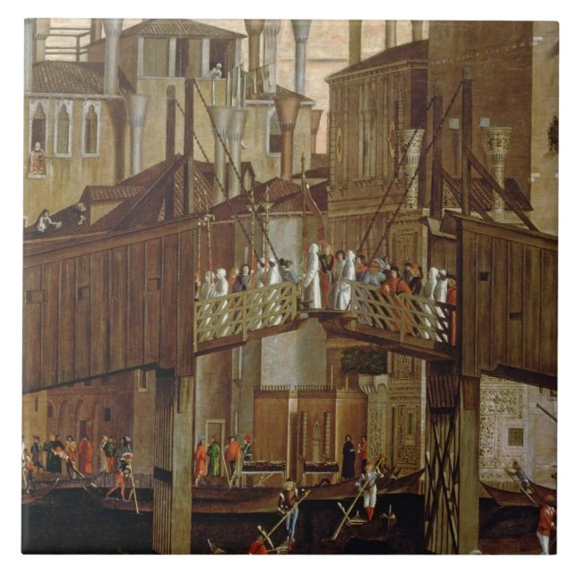 Carreau Le miracle de la relique de la croix sainte, (Devant)