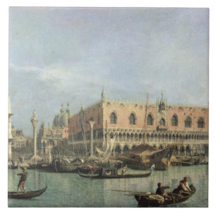 Carreau Le Molo et le Piazzetta San Marco, Venise (huile