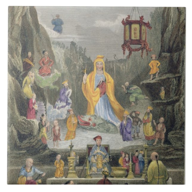 Carreau Le morceau d'autel dans "YUN le temple de Stzoo (Devant)