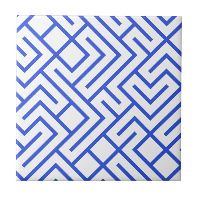 Carreau Le Motif bleu type Labyrinthe (Devant)
