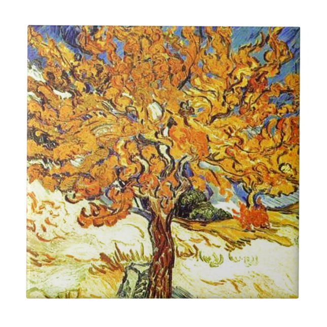 Carreau Le Mulberry Tree, Vincent van Gogh. Type (Devant)
