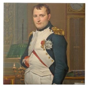Carreau Le napoléon d'empereur dans son étude chez le