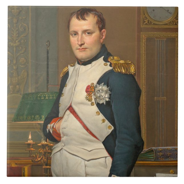 Carreau Le napoléon d'empereur dans son étude chez le (Devant)