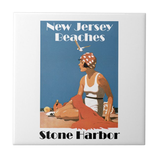 Carreau Le New Jersey échoue le port en pierre de ~ (Devant)