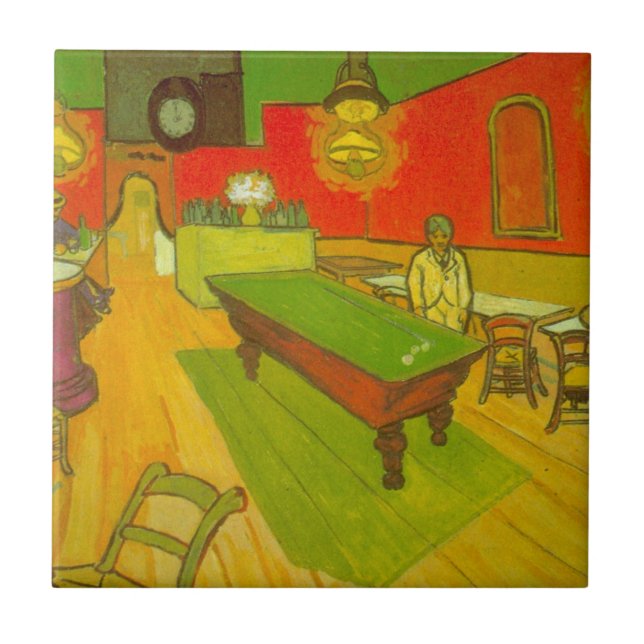 Carreau Le Night Cafe de Vincent van Gogh (Devant)