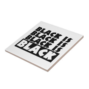 Carreau Le noir est noir