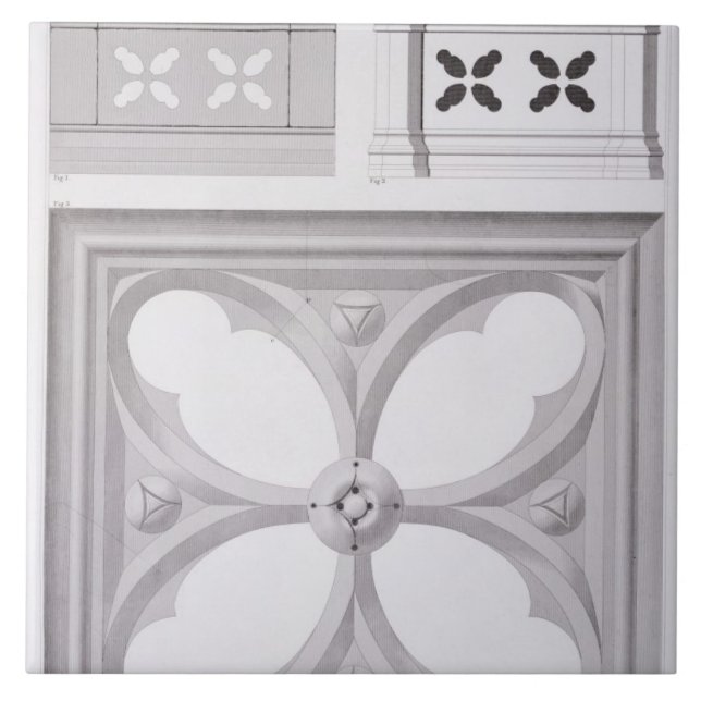 Carreau Le palais ducal, compartiments de BAL du sud (Devant)