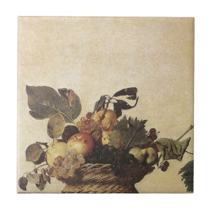 Carreau Le panier de Caravaggio du fruit
