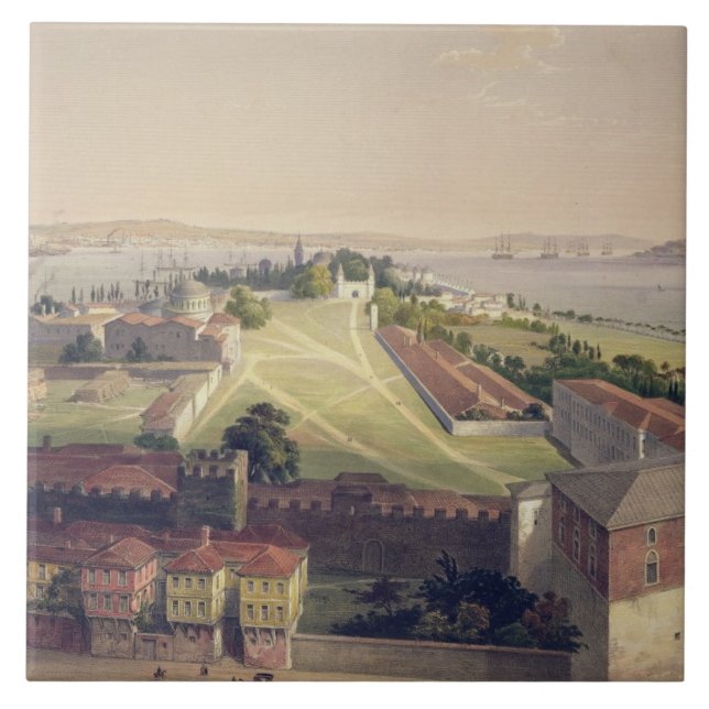 Carreau Le panorama de Constantinople, plaquent 22 du 'Sof (Devant)
