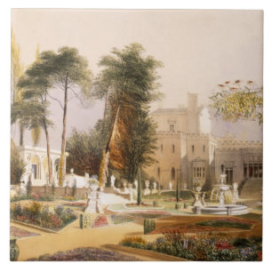 Carreau Le Parterre dans les jardins chez Wilton, le sièg