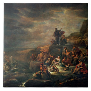 Carreau Le passage de la Mer Rouge (huile sur la toile)