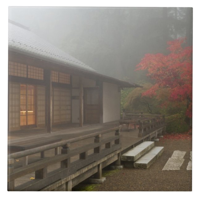 Carreau Le pavillon du jardin japonais de Portland (Devant)