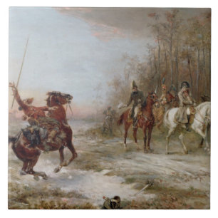 Carreau Le péril du napoléon au Brienne-le-Château, c.1