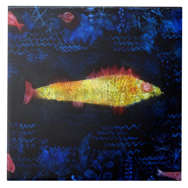 Carreau Le poisson rouge, Paul Klee (Devant)