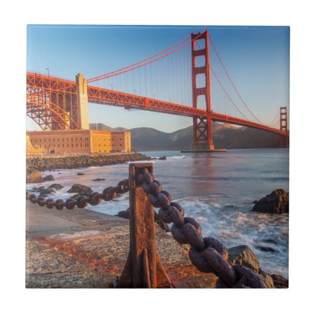 Carreau Le pont du Golden Gate vu de Fort Point (Devant)