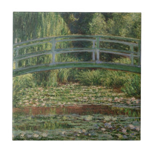 Carreau Le Pont japonais et le bassin aux nymphéas