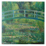 Carreau Le Pont Japonais (Etang Lily), Monet<br><div class="desc">Oscar-Claude Monet (14 novembre 1840 - 5 décembre 1926) était un peintre français, un fondateur de la peinture impressionniste française et le praticien le plus constant et le plus prolifique de la philosophie du mouvement d'exprimer ses perceptions avant la nature, surtout en ce qui concerne la peinture en plein air...</div>