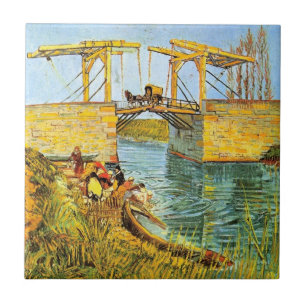 Carreau Le pont Langlois à Arles par Vincent van Gogh