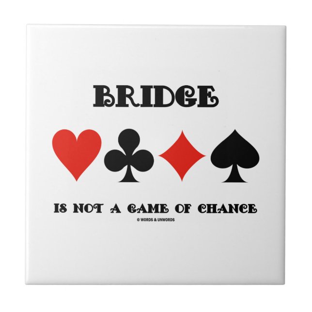 Carreau Le pont n'est pas un jeu de hasard (quatre (Devant)