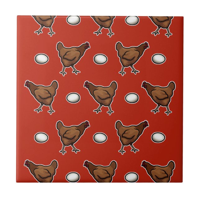 Carreau Le poulet ou l'oeuf ? (Devant)