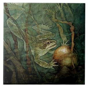 Carreau « Le Prince Grenouille et la Balle d'Or » par Edmu