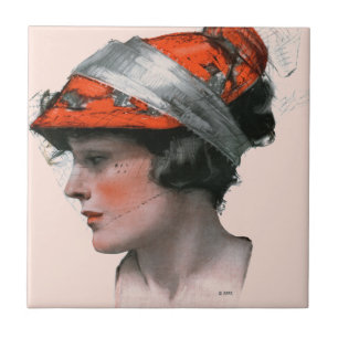 Carreau Le profil de la femme