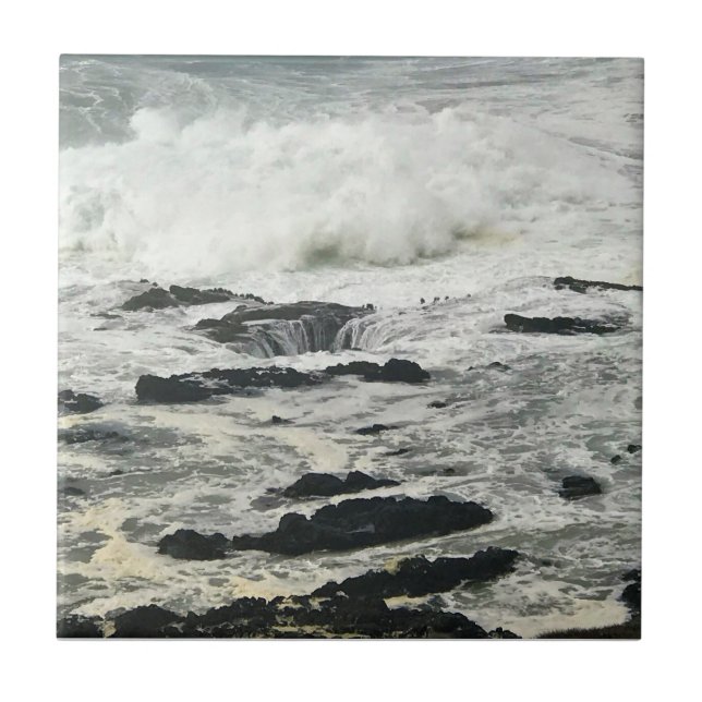 Carreau Le Puits de Thor, Cape Perpetua, côte de l'Oregon (Devant)
