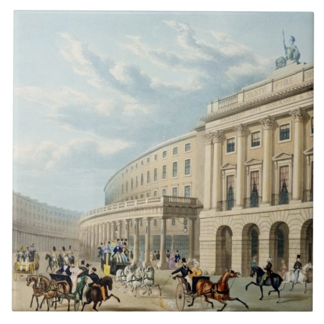 Carreau Le quart de cercle, rue de régent, de Piccadilly (Devant)