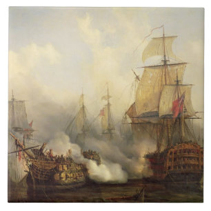 Carreau Le Redoutable chez Trafalgar, le 21 octobre 1805