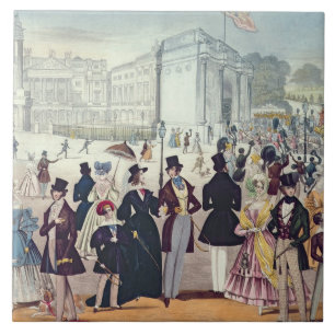 Carreau Le retour de la Reine de la Chambre des Lords,
