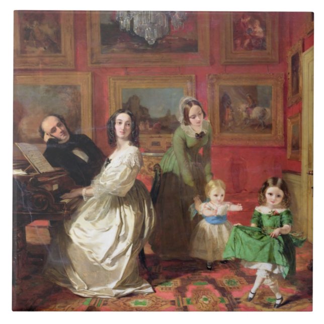 Carreau Le Rev. et la Mme Palmer-Lovell avec leur fille (Devant)