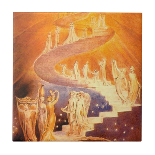 Carreau Le rêve de Jacob Par William Blake (Devant)