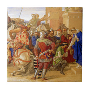 Carreau Le roi Arthur et les chevaliers de la table ronde