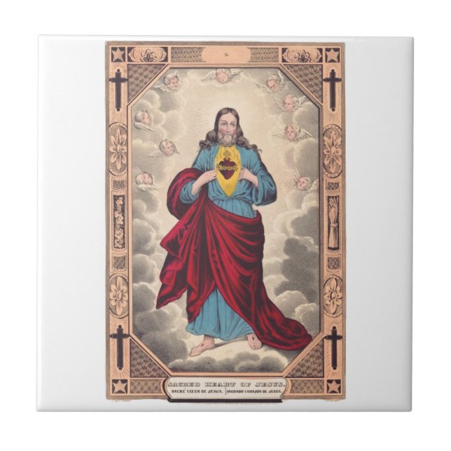 Carreau Le Sacré-Cœur de Jésus (Devant)