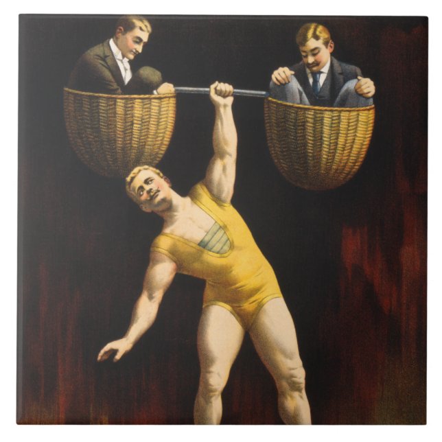 Carreau Le Sandow Eugen Sandow Vaudeville Weightlifter (Devant)