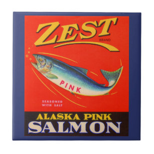 Carreau le saumon de rose d'entrain des années 1930 peut