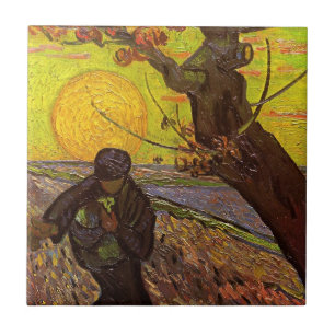 Carreau Le Semeur par Vincent van Gogh