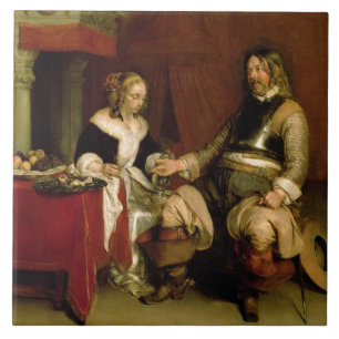 Carreau Le soldat de monsieur (huile sur la toile)