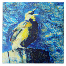 Le style VanGogh aux oiseaux solitaires