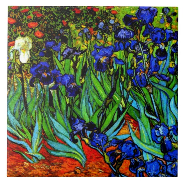 Carreau Le tableau de Van Gogh, Irises (Devant)