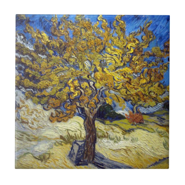Carreau Le tableau du mûrier de Van Gogh, un chef-d'œuvre  (Devant)