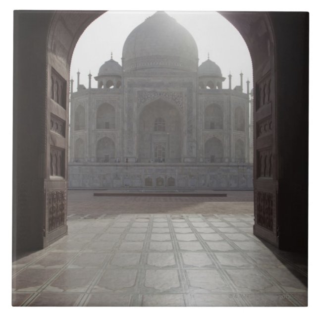 Carreau Le Taj Mahal encadré par la porte au (Devant)