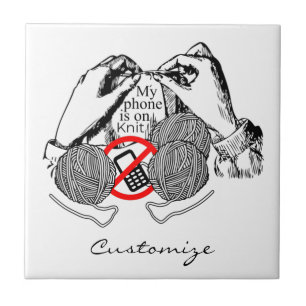 Carreau Le téléphone est sur Knit Thunder_Cove