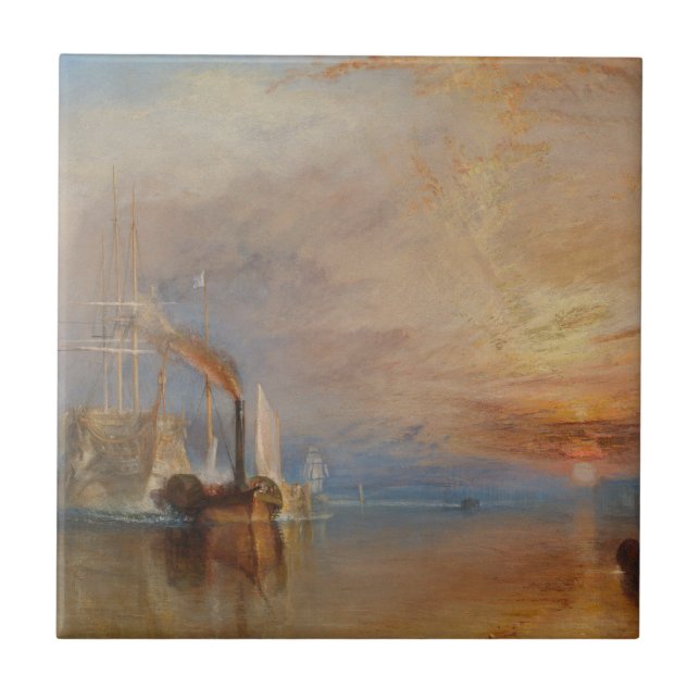Carreau Le Temeraire Tourner Sunset Seascape (Devant)