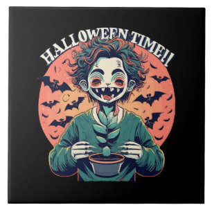 Carreau Le temps d'Halloween, mais c'est en fait un moment
