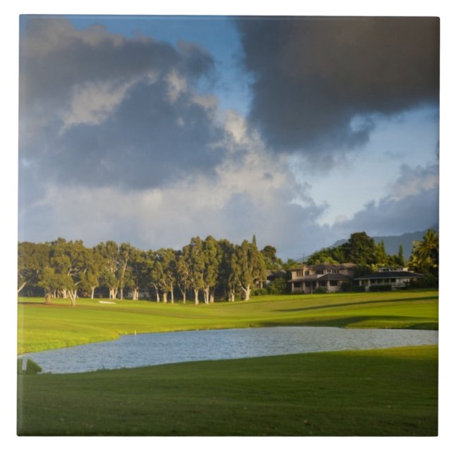 Carreau Le terrain de golf Makai à Princeville (Devant)