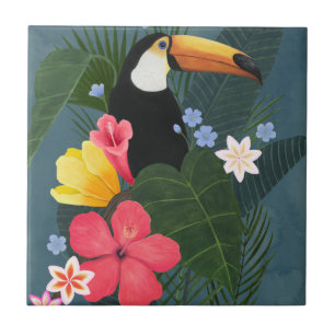 Carreau Le Toucan tropical en pleine nature
