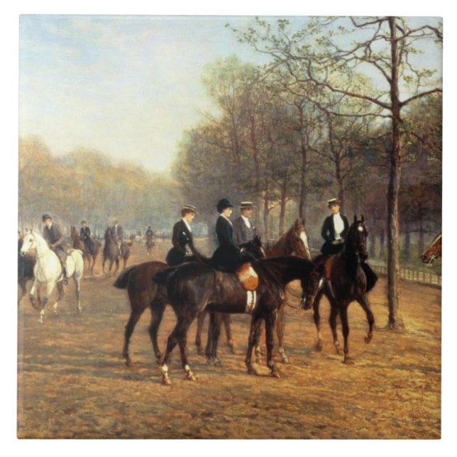 Carreau Le tour de matin, rangée putréfiée, Hyde Park, (Devant)