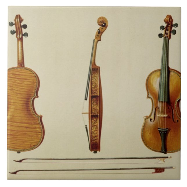 Carreau Le violon de Hellier fait par Antonio Stradivarius (Devant)